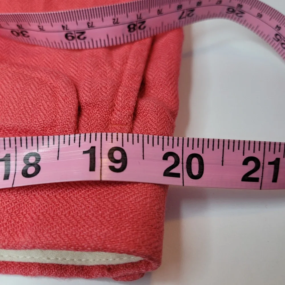 Polo Ralph Lauren Linen Pants Mens 40x32 Coral Pink Good Classic Fit Herringbone